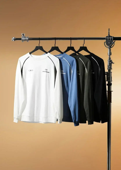 Áo Thun Sweater Raglan No Style M16 Đen - YaMe.vn