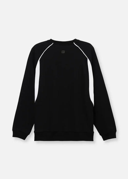 Áo Thun Sweater Raglan No Style M16 Đen - YaMe.vn