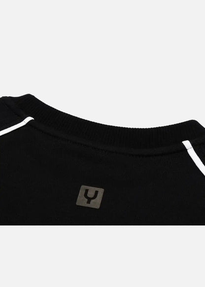 Áo Thun Sweater Raglan No Style M16 Đen - YaMe.vn