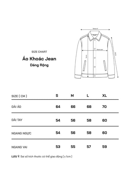 Áo Khoác Jeans Wash Rách The Original M069 Xanh Dương - YaMe.vn