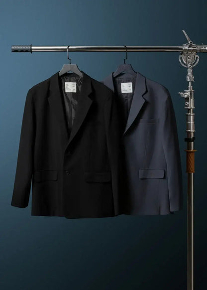 Áo Khoác Blazer Dáng Rộng No Style M67 Xám Đậm - YaMe.vn
