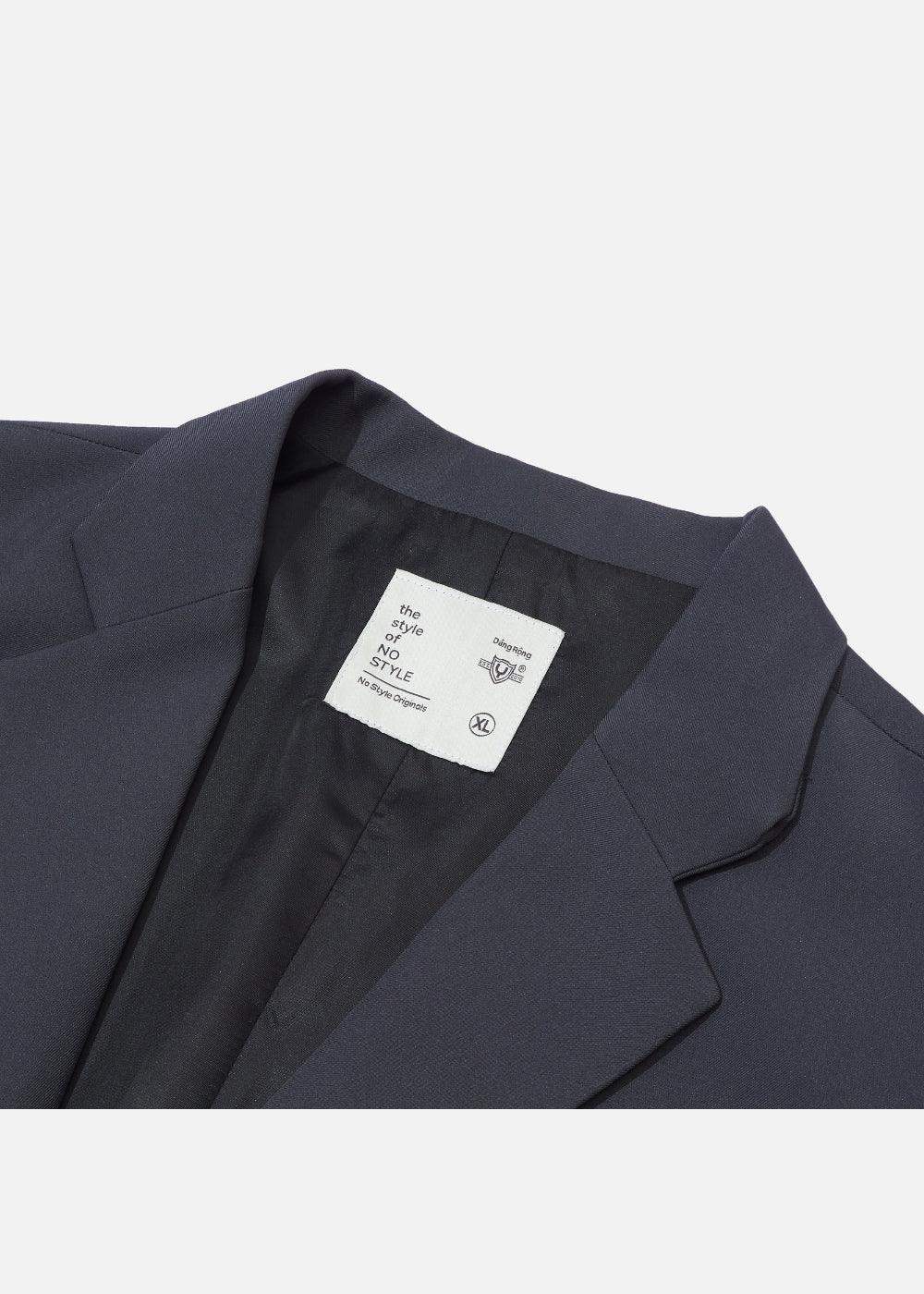 Áo Khoác Blazer Dáng Rộng No Style M67 Xám Đậm - YaMe.vn