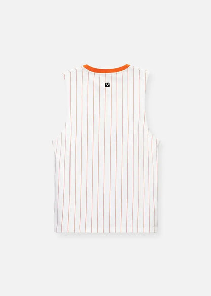 Áo Thun 3 Lỗ Sọc Cotton No Style M23 Trắng - YaMe.vn