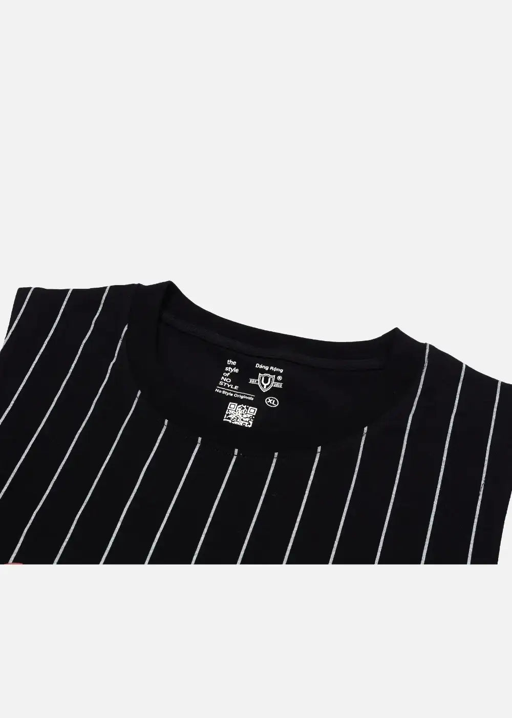 Áo Thun 3 Lỗ Sọc Cotton No Style M23 Đen - YaMe.vn