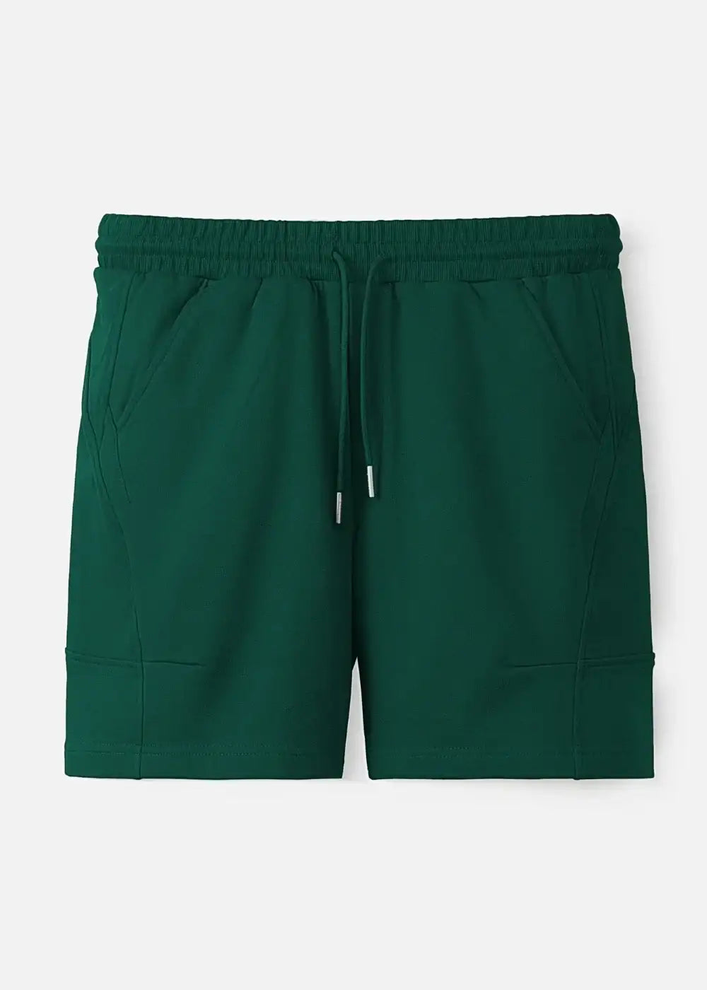 Quần Short Thun Mềm Mại 7 Inch No Style M89 Xanh Lá Đậm - YaMe.vn