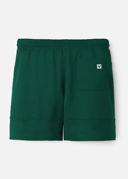 Quần Short Thun Mềm Mại 7 Inch No Style M89 Xanh Lá Đậm - YaMe.vn