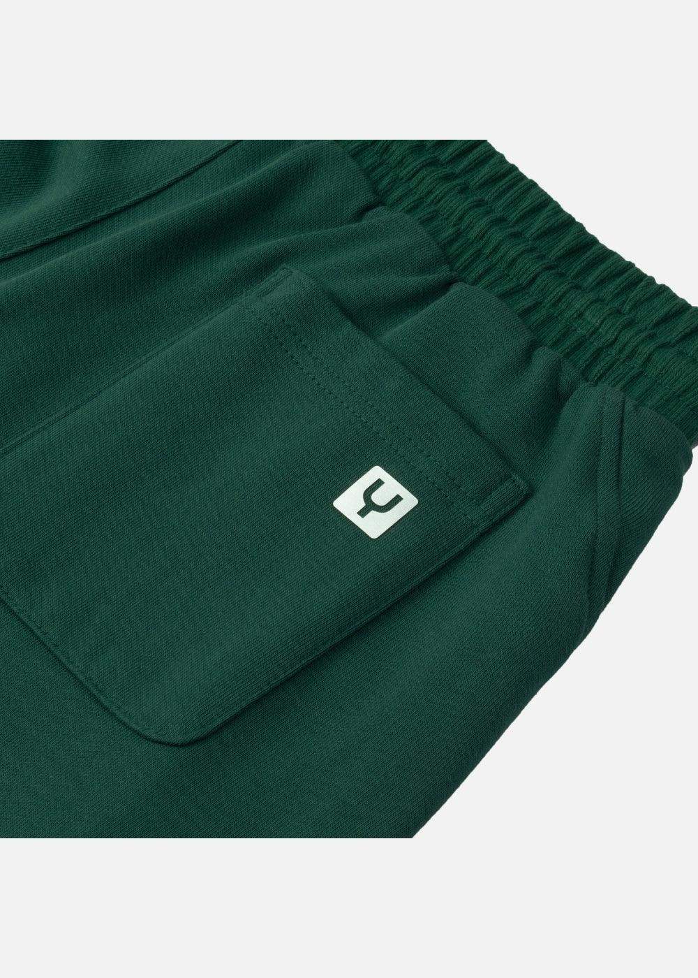 Quần Short Thun Mềm Mại 7 Inch No Style M89 Xanh Lá Đậm - YaMe.vn