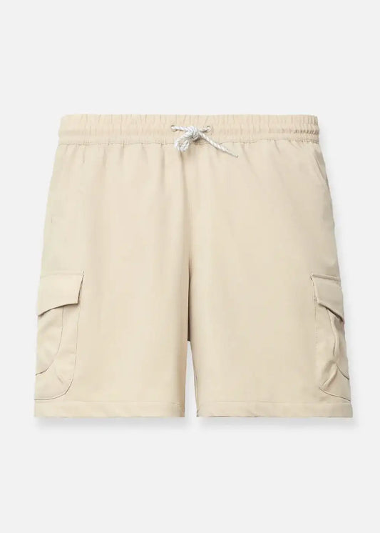 Quần Short Dù Co Giãn 7 Inch No Style M86 Nâu Nhạt - YaMe.vn