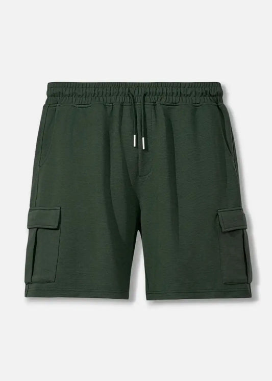 Quần Short Thun Ribbing 7 Inch No Style M85 Xanh Lá Đậm - YaMe.vn