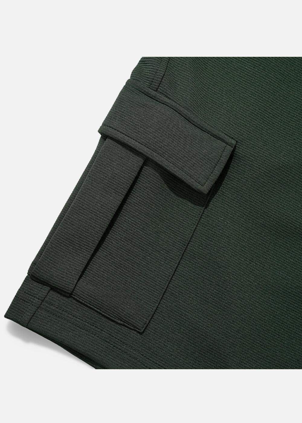 Quần Short Thun Ribbing 7 Inch No Style M85 Xanh Lá Đậm - YaMe.vn