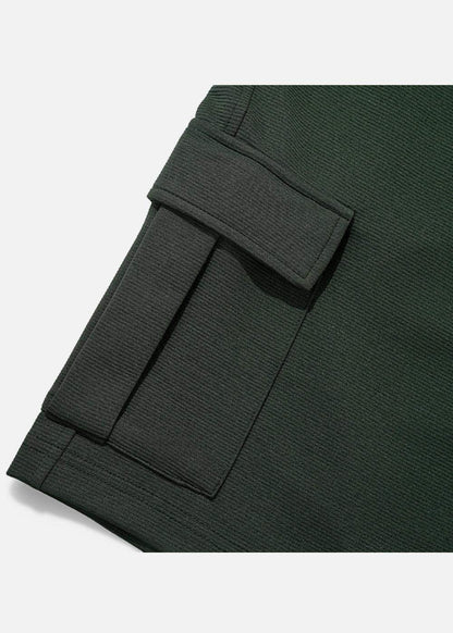 Quần Short Thun Ribbing 7 Inch No Style M85 Xanh Lá Đậm - YaMe.vn