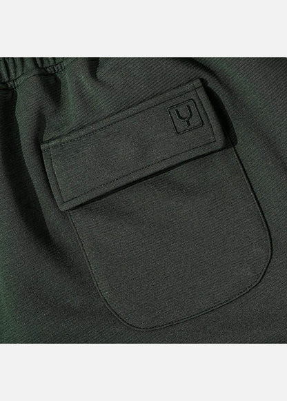 Quần Short Thun Ribbing 7 Inch No Style M85 Xanh Lá Đậm - YaMe.vn