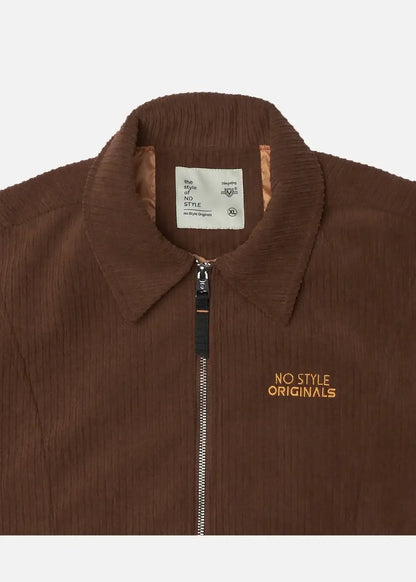Áo Khoác Harrington Nhung Corduroy No Style M66 Nâu Đậm - YaMe.vn