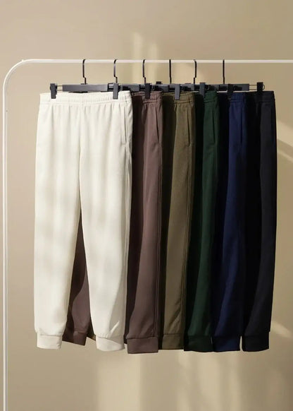 Quần Jogger Thun Vải Bird Eye Mesh Non Branded 07 Xanh Lá Đậm - YaMe.vn
