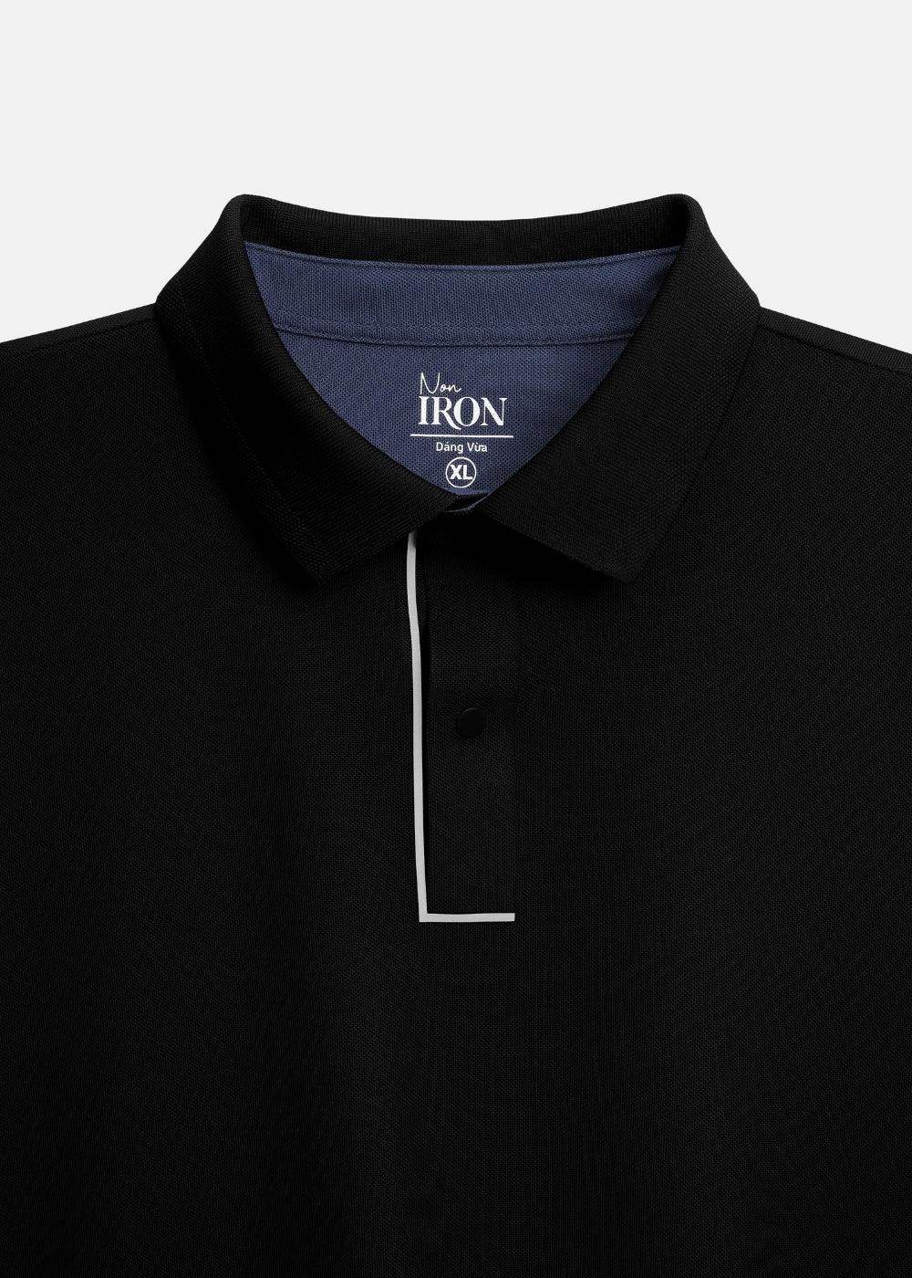Áo Polo Vải Coffee Thoáng Mát Khử Mùi Non-Iron 06 Đen - YaMe.vn