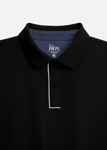 Áo Polo Vải Coffee Thoáng Mát Khử Mùi Non-Iron 06 Đen - YaMe.vn