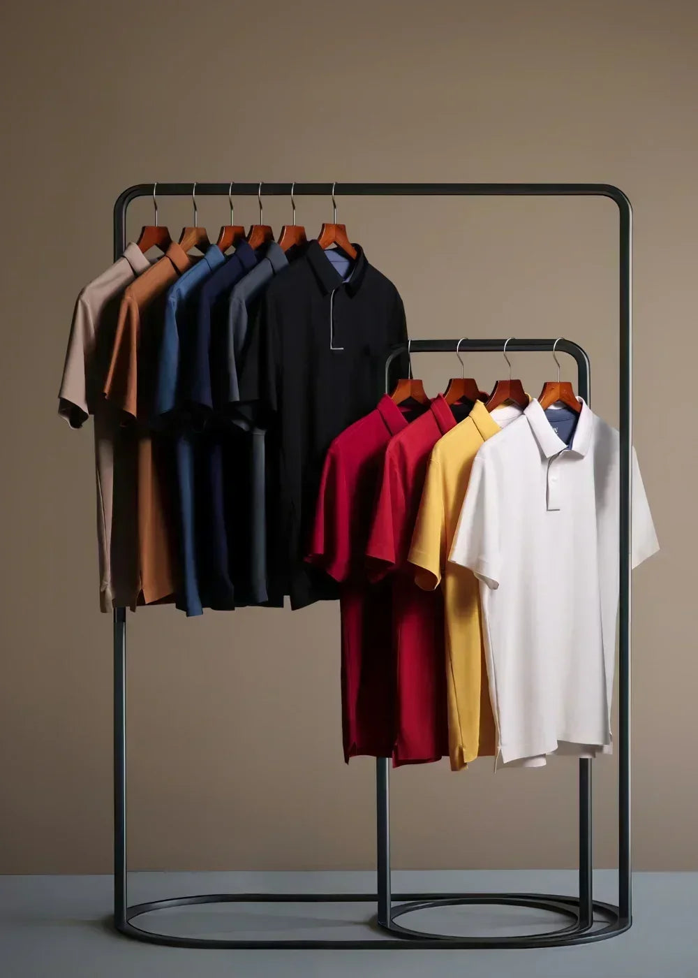 Áo Polo Vải Coffee Thoáng Mát Khử Mùi Non-Iron 06 Đỏ Đậm - YaMe.vn