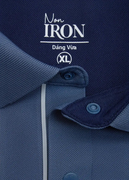 Áo Polo Vải Coffee Thoáng Mát Khử Mùi Non-Iron 06 Xanh Dương - YaMe.vn