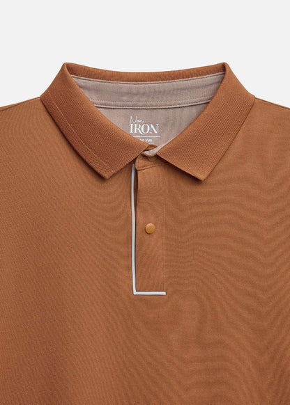 Áo Polo Vải Coffee Thoáng Mát Khử Mùi Non-Iron 06 Nâu Đậm - YaMe.vn