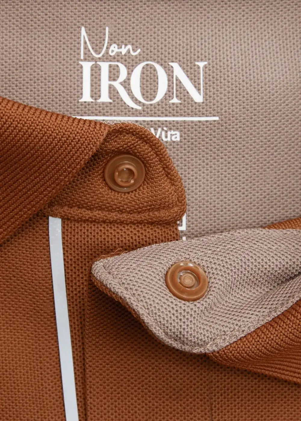 Áo Polo Vải Coffee Thoáng Mát Khử Mùi Non-Iron 06 Nâu Đậm - YaMe.vn