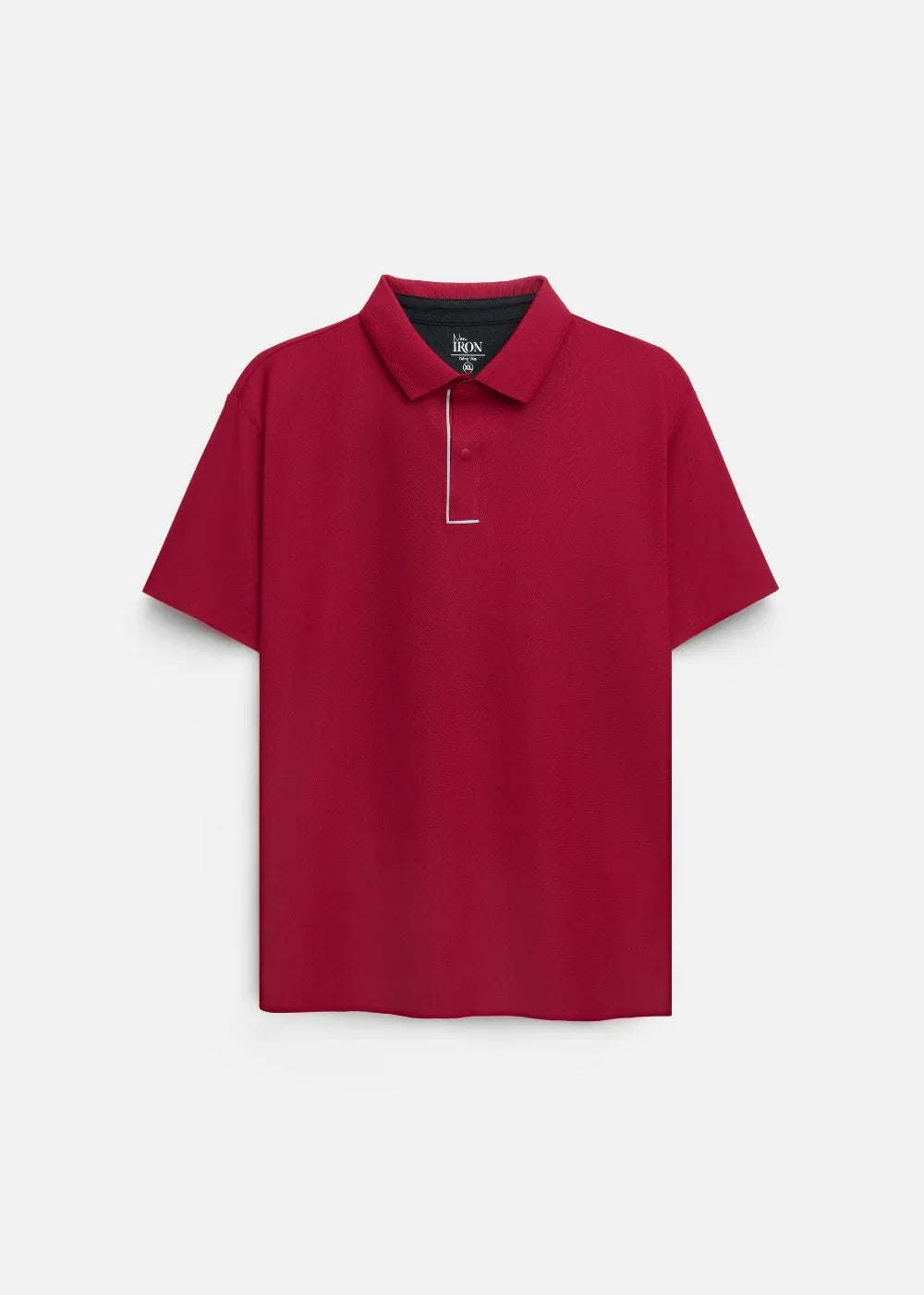 Áo Polo Vải Coffee Thoáng Mát Khử Mùi Non-Iron 06 Đỏ Đậm - YaMe.vn