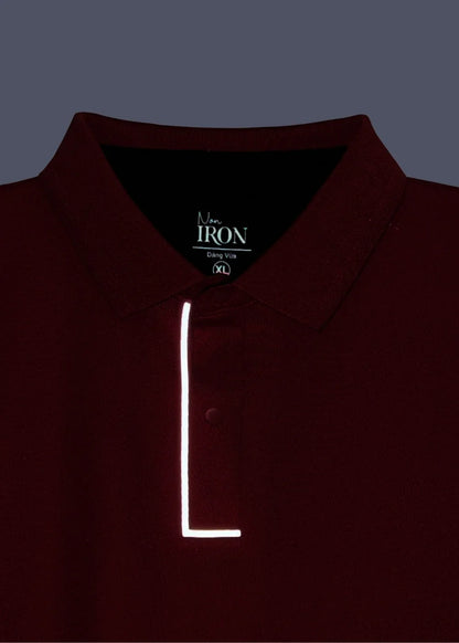 Áo Polo Vải Coffee Thoáng Mát Khử Mùi Non-Iron 06 Đỏ Đậm - YaMe.vn