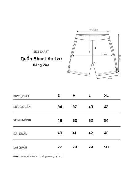 Quần Short Thể Thao Dù Nhẹ The Beginner 17 Đen - YaMe.vn