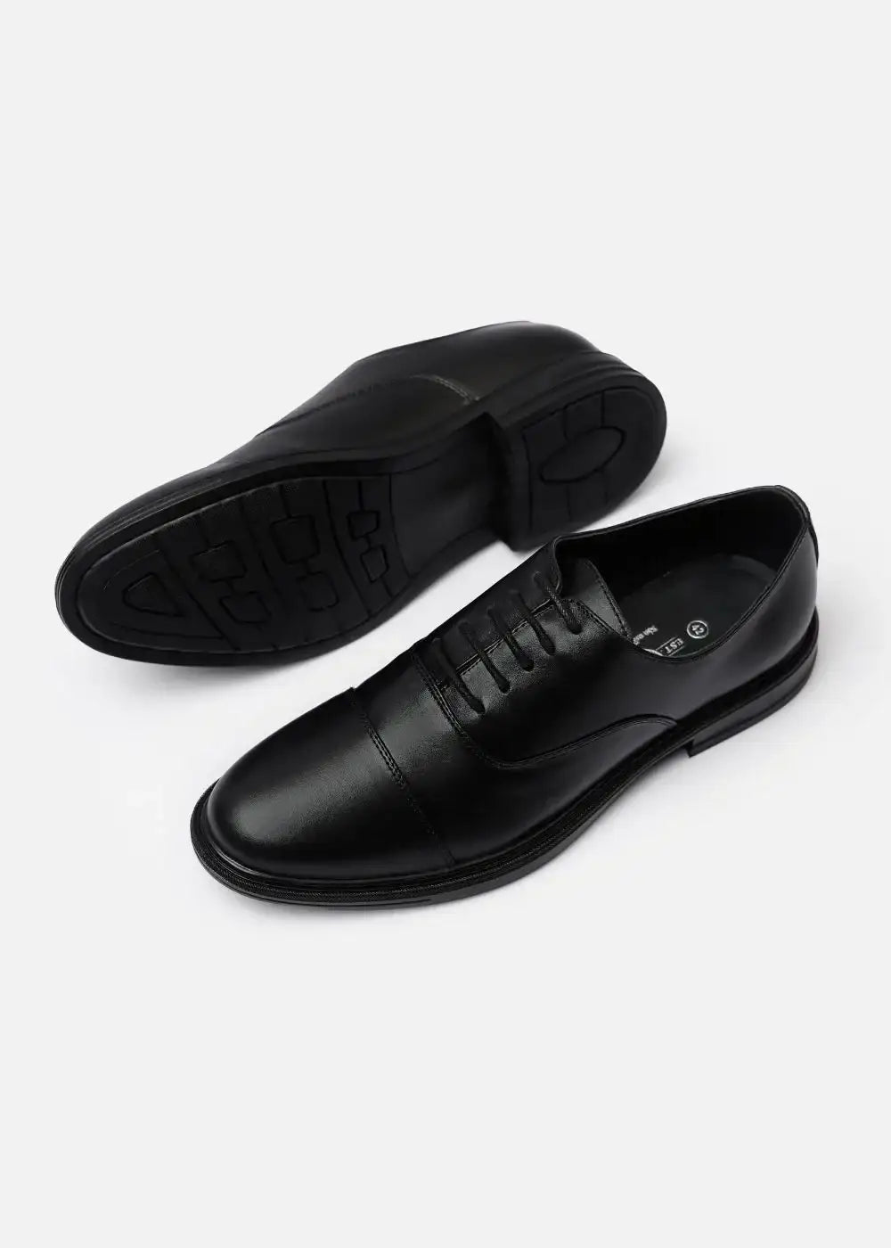 Giày Tây Oxford Real Leather 07 Đen - YaMe.vn