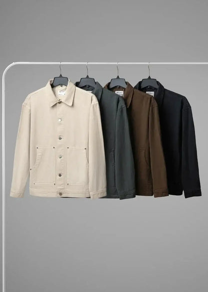 Áo Khoác Jean Cotton Bền Đứng Phom Multi-Color Jean 023 Be - YaMe.vn