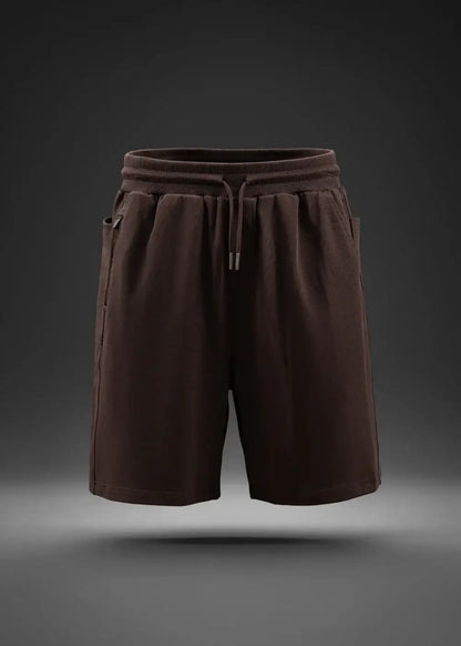 Quần Short Thun Cotton Cao Cấp Mềm Mại The Weekend 021 Nâu Đậm - YaMe.vn