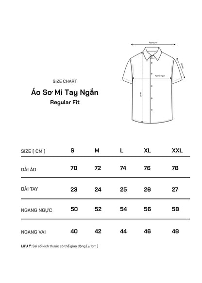 Áo Sơ Mi Tay Ngắn Siêu Mịn Seventy Seven 54 Xanh Dương Đậm - YaMe.vn