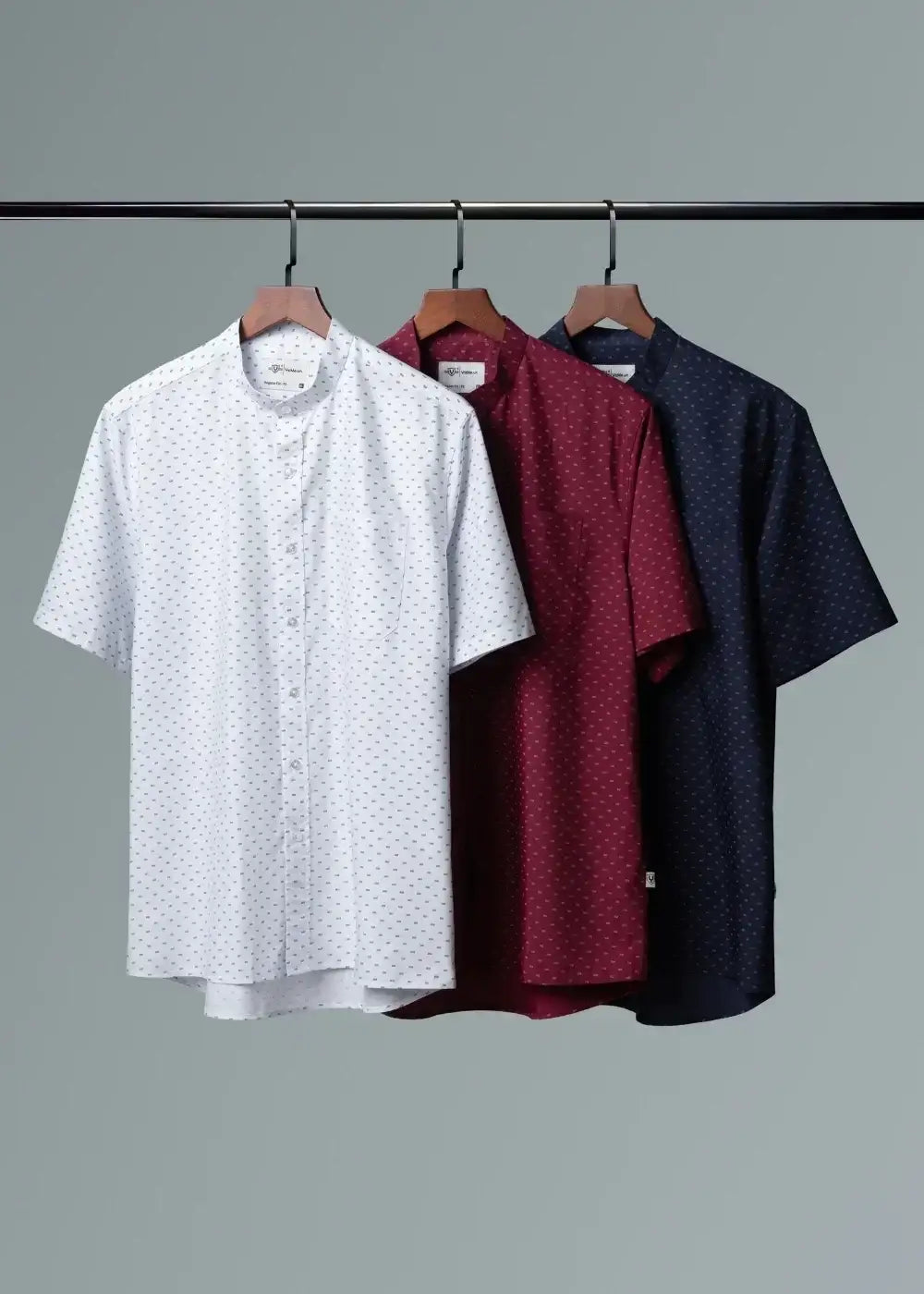 Áo Sơ Mi Tay Ngắn Siêu Mịn Seventy Seven 54 Xanh Dương Đậm - YaMe.vn