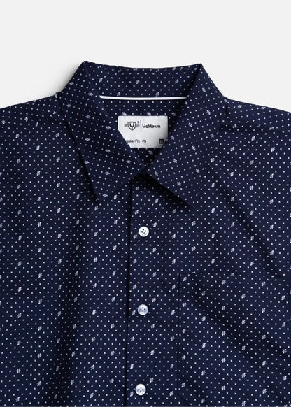 Áo Sơ Mi Tay Dài Siêu Mịn Seventy Seven 53 Xanh Dương Đậm - YaMe.vn