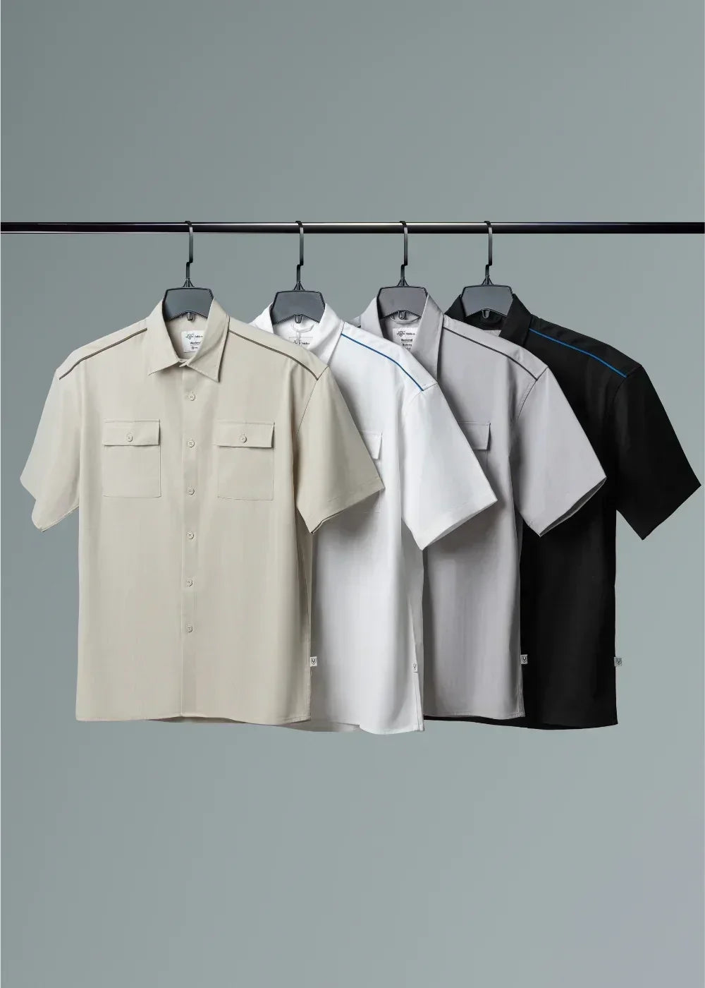 Áo Sơ Mi Tay Ngắn Nhẹ Thoáng Mát The Weekend 036 Đen - YaMe.vn