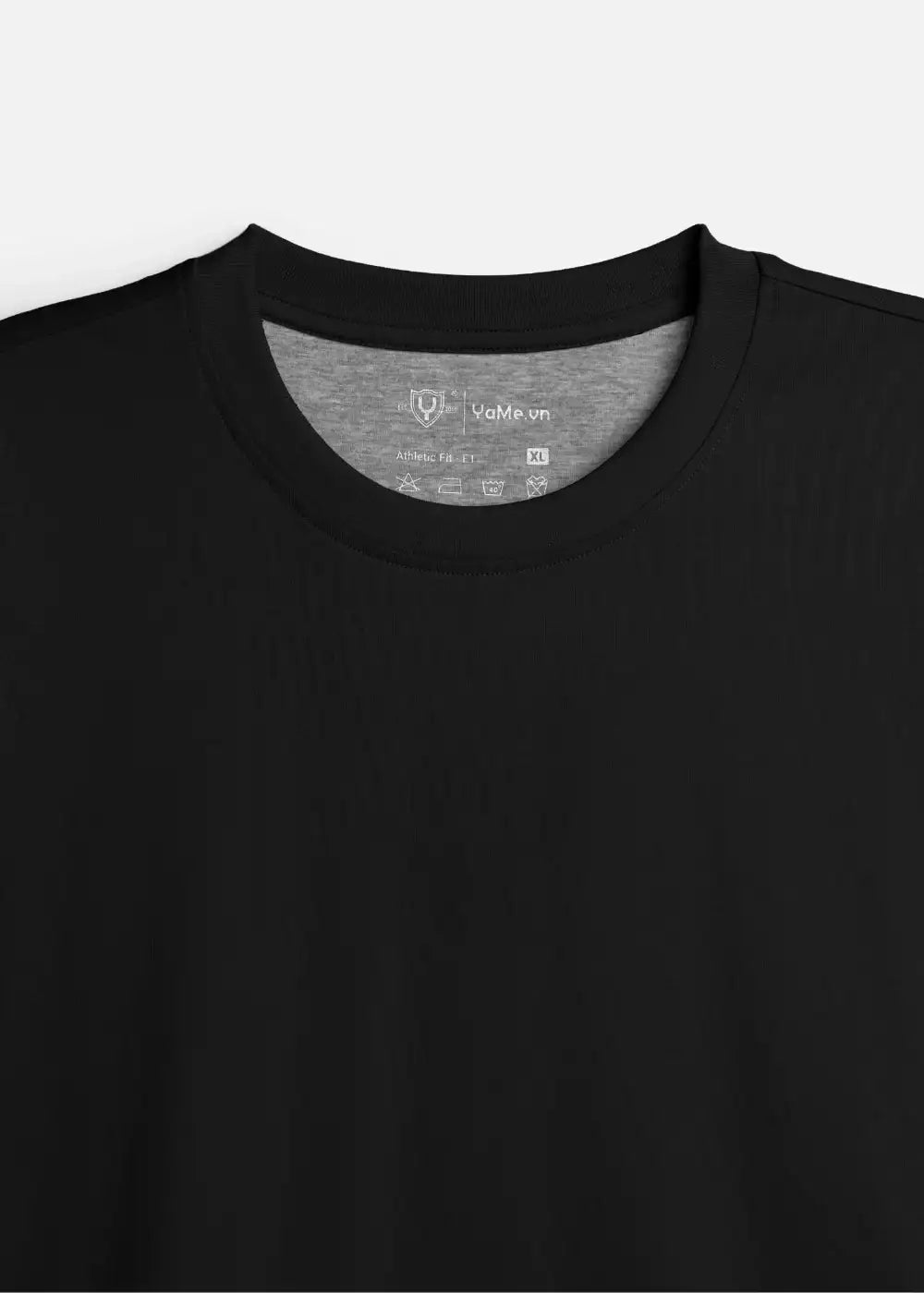 Áo Thun Slim Fit Co Giãn Non Branded 47 Đen - YaMe.vn
