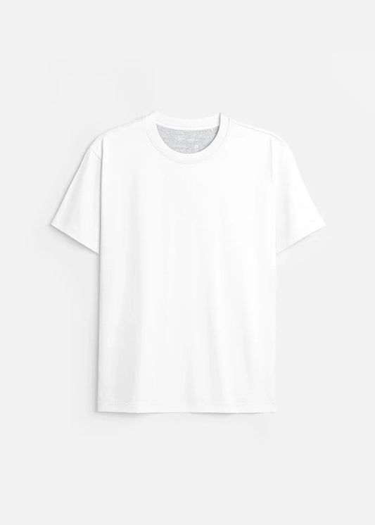 Áo Thun Slim Fit Co Giãn Non Branded 47 Trắng - YaMe.vn