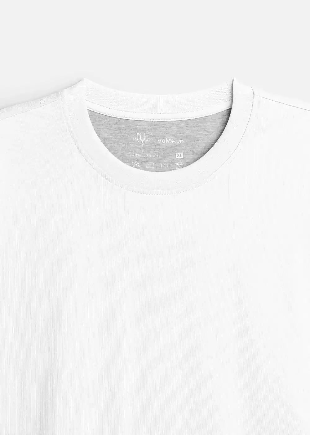 Áo Thun Slim Fit Co Giãn Non Branded 47 Trắng - YaMe.vn
