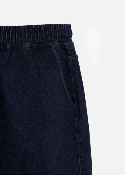 Quần Short Jean Lưng Thun Dễ Chịu The Original M041 Xanh Dương Đậm - YaMe.vn
