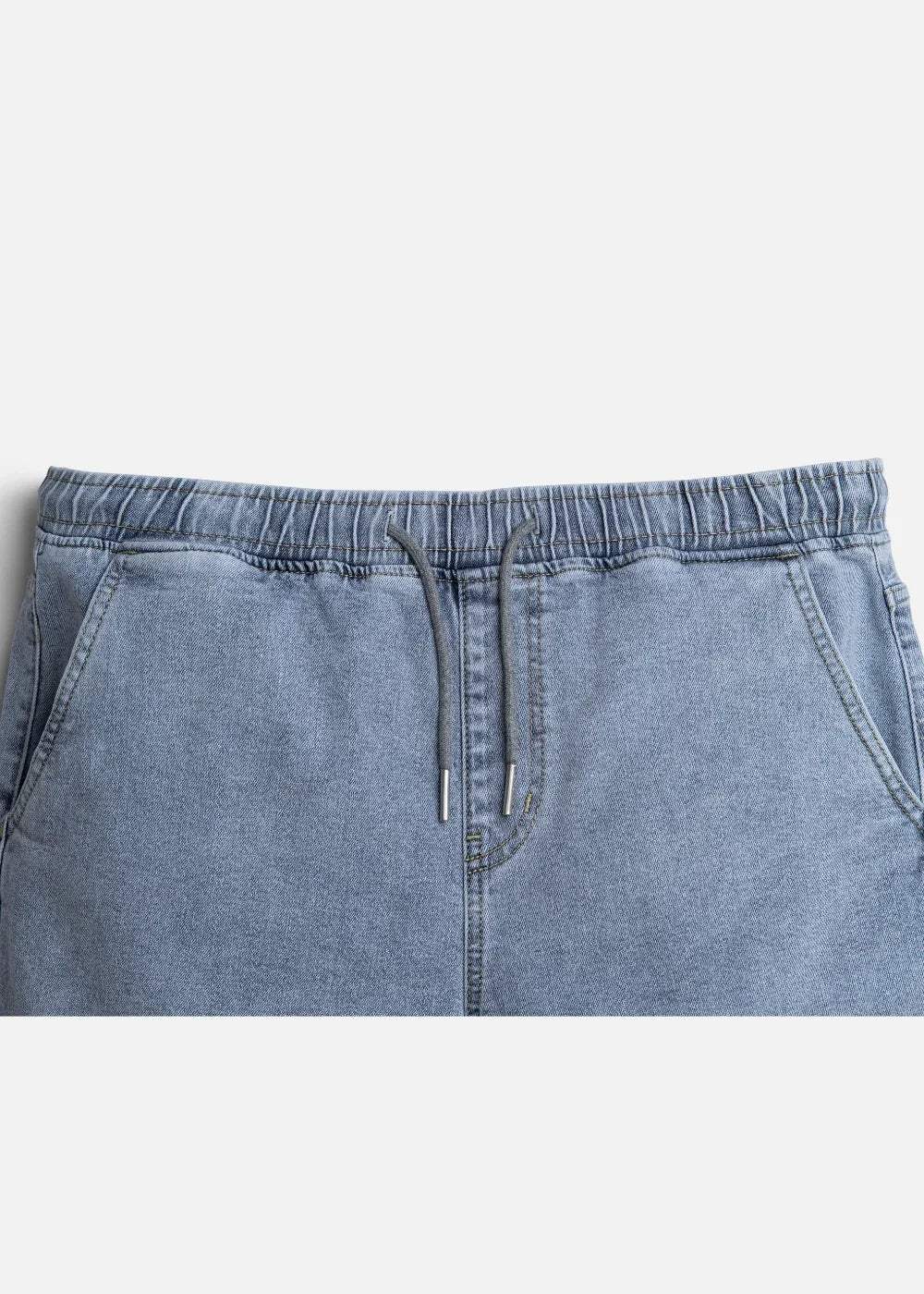 Quần Short Jean Lưng Thun Dễ Chịu The Original M041 Xanh Dương - YaMe.vn