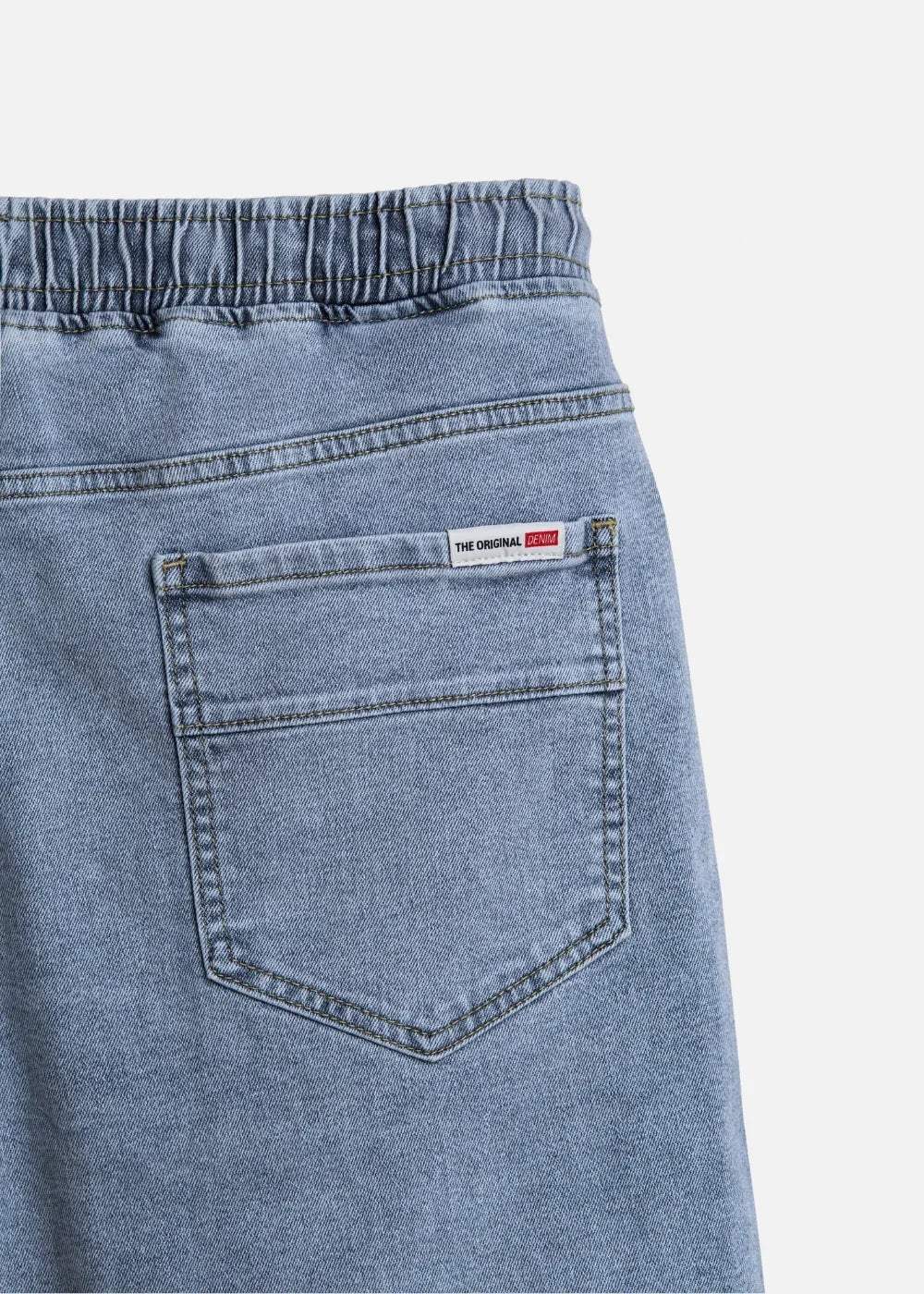 Quần Short Jean Lưng Thun Dễ Chịu The Original M041 Xanh Dương - YaMe.vn