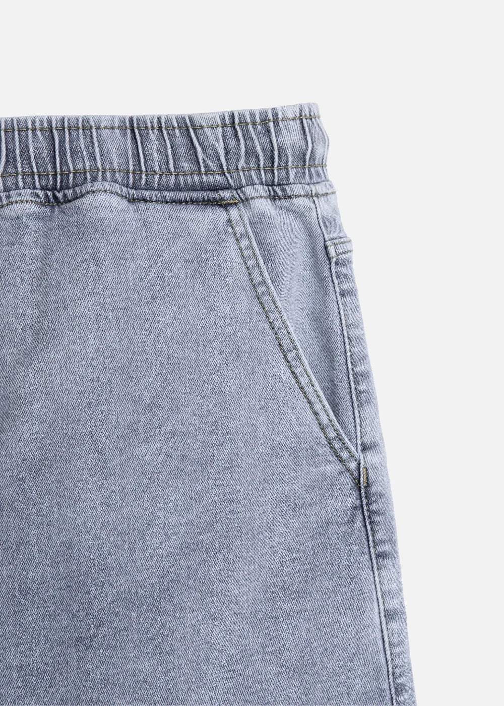 Quần Short Jean Lưng Thun Dễ Chịu The Original M041Xanh Dương Nhạt - YaMe.vn