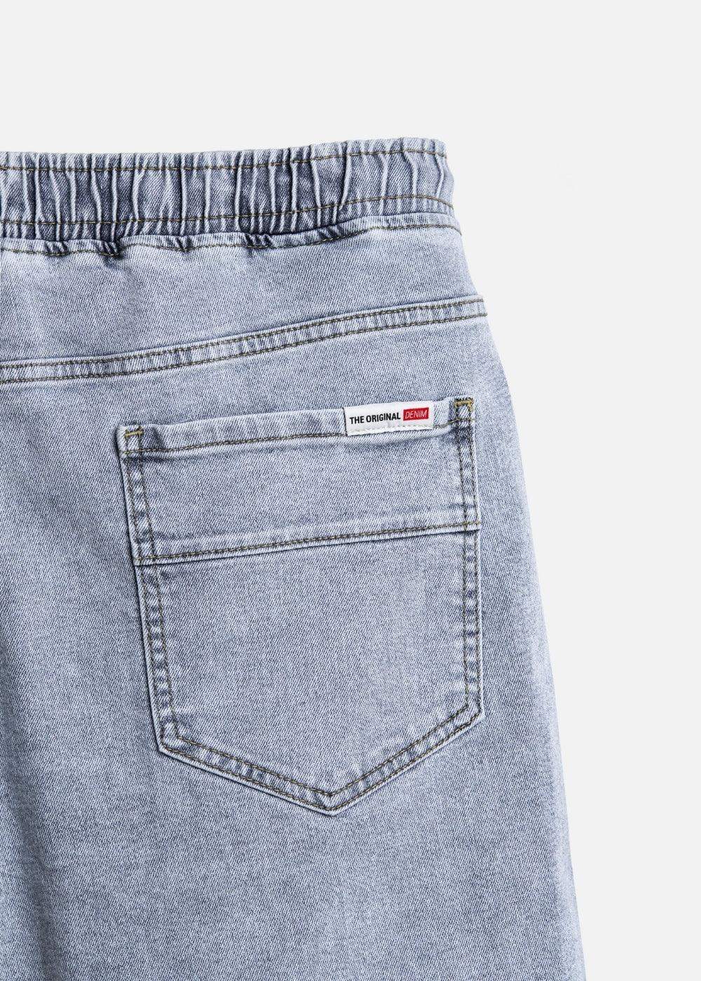 Quần Short Jean Lưng Thun Dễ Chịu The Original M041Xanh Dương Nhạt - YaMe.vn