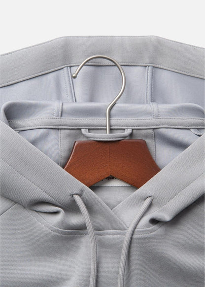 Áo Khoác Hoodie Mịn Mát Ít Nhăn The Minimalist 024 Xám Nhạt - YaMe.vn