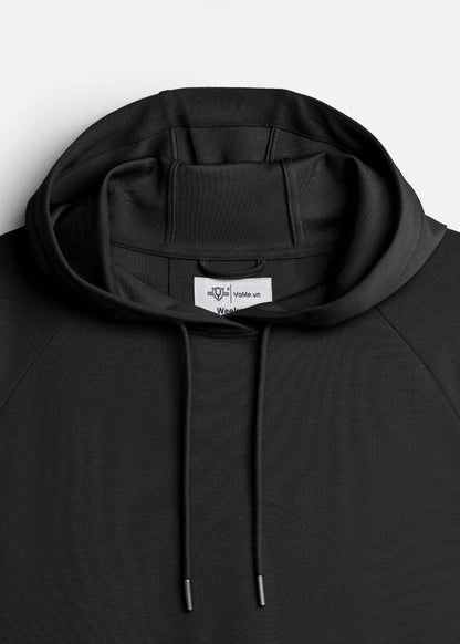 Áo Khoác Hoodie Mịn Mát Ít Nhăn The Minimalist 024 Đen - YaMe.vn