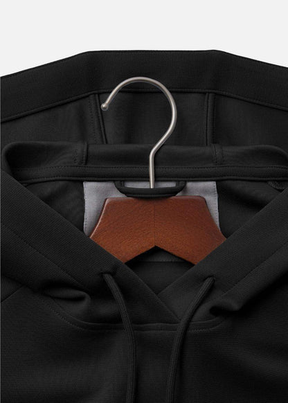 Áo Khoác Hoodie Mịn Mát Ít Nhăn The Minimalist 024 Đen - YaMe.vn
