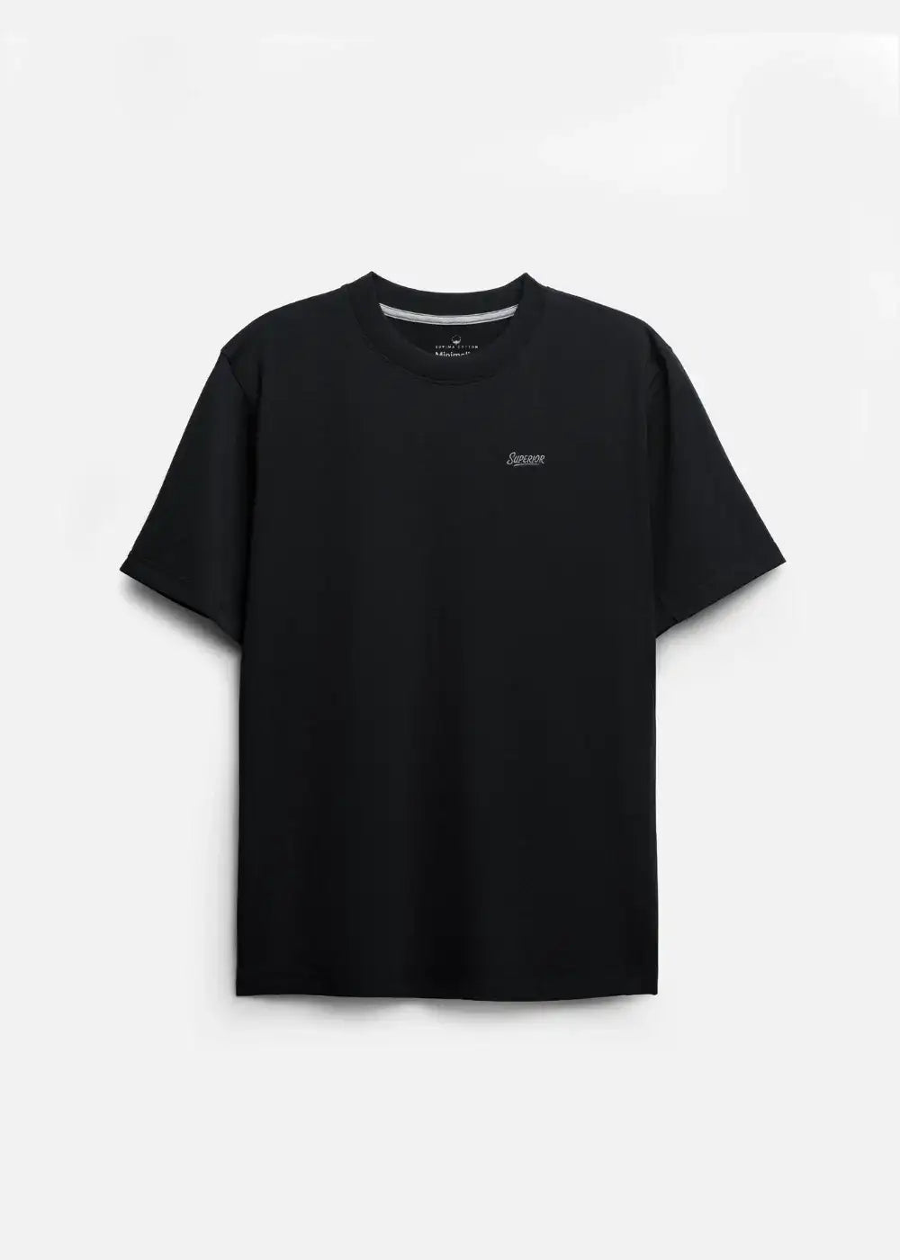 Áo Thun Supima Cotton Thượng Hạng The Minimalist 014 Đen - YaMe.vn