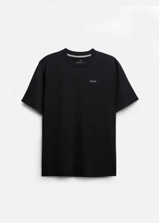 Áo Thun Supima Cotton Thượng Hạng The Minimalist 014 Đen - YaMe.vn