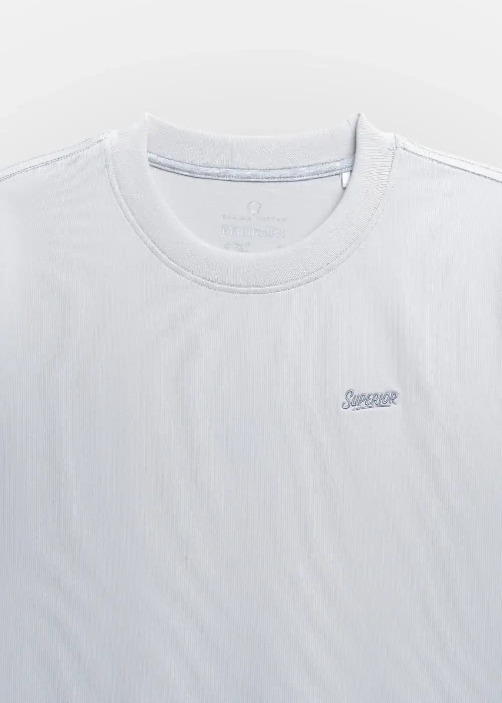 Áo Thun Supima Cotton Thượng Hạng The Minimalist 014 Xám Nhạt - YaMe.vn