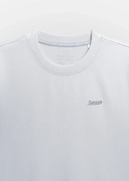 Áo Thun Supima Cotton Thượng Hạng The Minimalist 014 Xám Nhạt - YaMe.vn