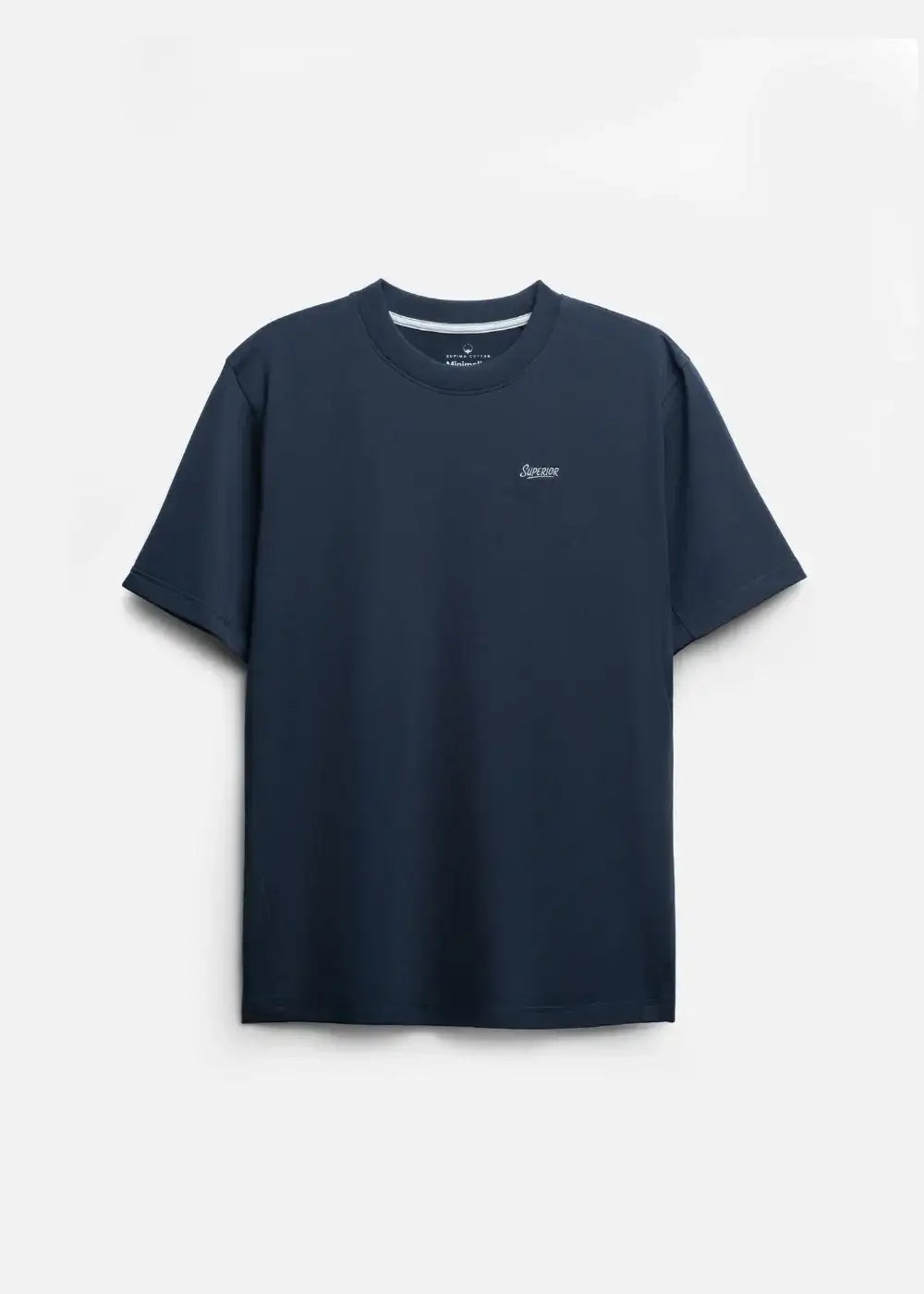 Áo Thun Supima Cotton Thượng Hạng The Minimalist 014 Xanh Dương Đậm - YaMe.vn